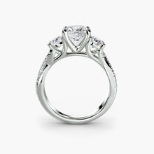 Three-Stone with Pavé Band 2