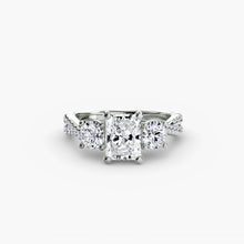 Three-Stone with Pavé Band 2