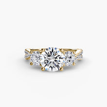 Three-Stone with Pavé Band 2