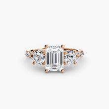 Three-Stone with Pavé Band 3