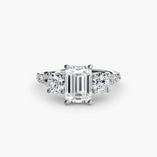 Three-Stone with Pavé Band 3
