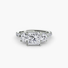 Three-Stone with Pavé Band 3