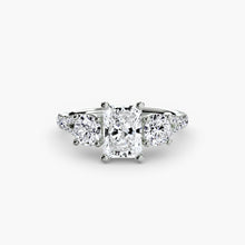 Three-Stone with Pavé Band 3