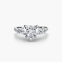 Five Stone Ring with Pavé Band