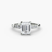 Solitaire with Shoulder Accents