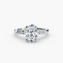 Solitaire with Shoulder Accents