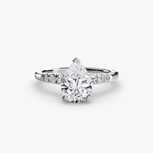 Solitaire with Shoulder Accents
