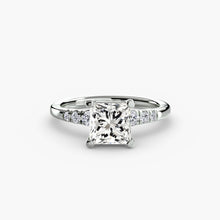 Solitaire with Shoulder Accents