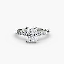 Solitaire with Shoulder Accents