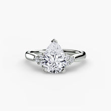 Solitaire with Cluster Shoulders 2