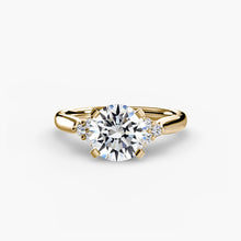 Solitaire with Cluster Shoulders 2