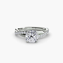 The Emerald Twist Pavé Ring